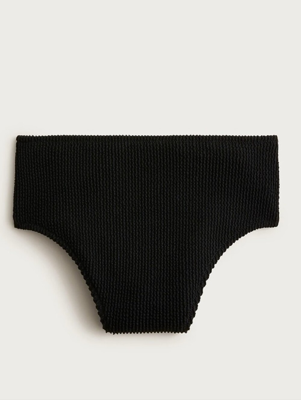 J Crew Hallie scrunchie bikini bottom CS382 Size L Black NEW